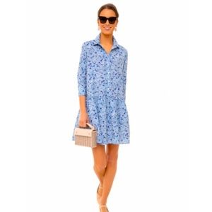 Tuckernuck hydrangea shirt dress
